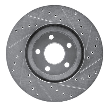 R1 Concepts R1 01-10 Chrysler PT Cruiser Front Left Drilled & Slotted Silver Brake Rotor