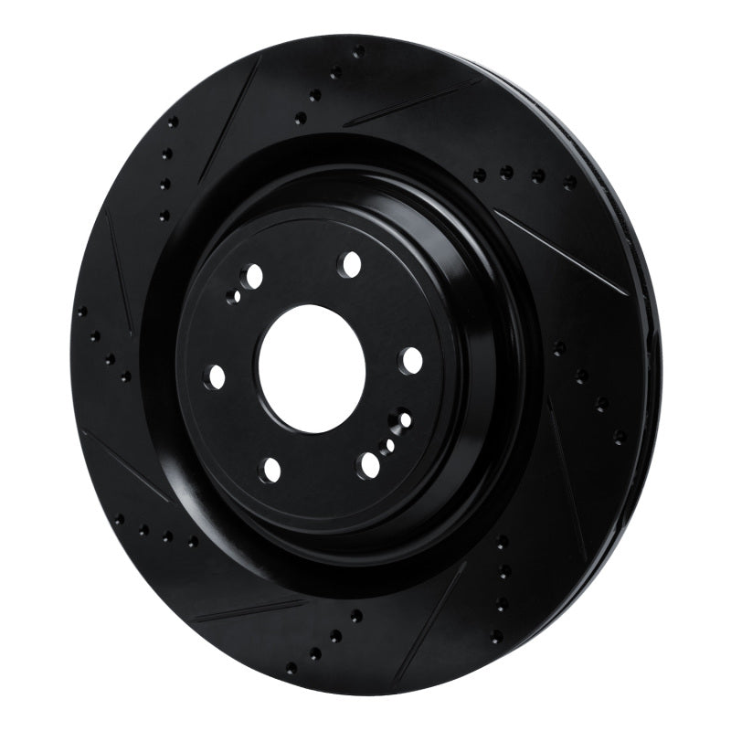 R1 Concepts R1 19-25 Cadillac Escalade Front Left Drilled & Slotted Black Brake Rotor