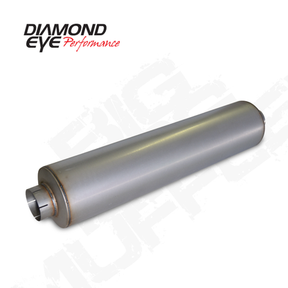 Diamond Eye Performance Diamond Eye MFLR BIG DOG QUIET TONE 5inID SGL IN/SGL OUT 10inDIA X 45in BODY 51in LENGTH BAFFLED AL