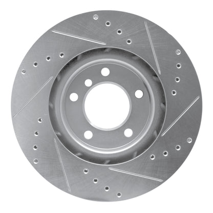 R1 Concepts R1 95-02 BMW Z3 Right Front Drilled & Slotted Silver Brake Rotor