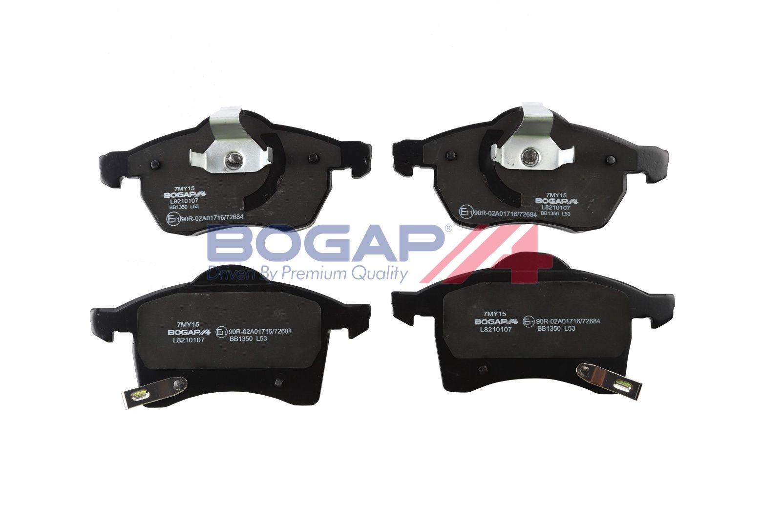 BOGAP L8210107 Brake Pad Set, Disc Brake