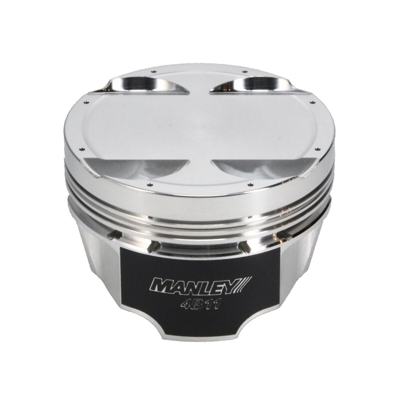 Manley Performance Manley Mitsubishi 4B11 86mm Bore 9.0:1 CR -5cc Dish Turbo Tuff Piston Set w/ Rings