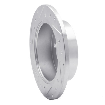 R1 Concepts R1 94-98 Hyundai SONATA Rear Right Drilled & Slotted Silver Brake Rotor