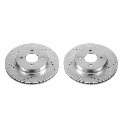 PowerStop Power Stop 12-19 Nissan Versa Front Evolution Drilled & Slotted Rotors - Pair