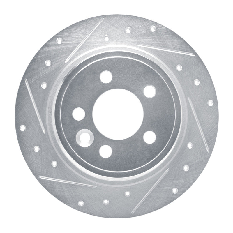 R1 Concepts R1 00-06 Rover 75 (Mexico) Rear Left Drilled & Slotted Silver Brake Rotor