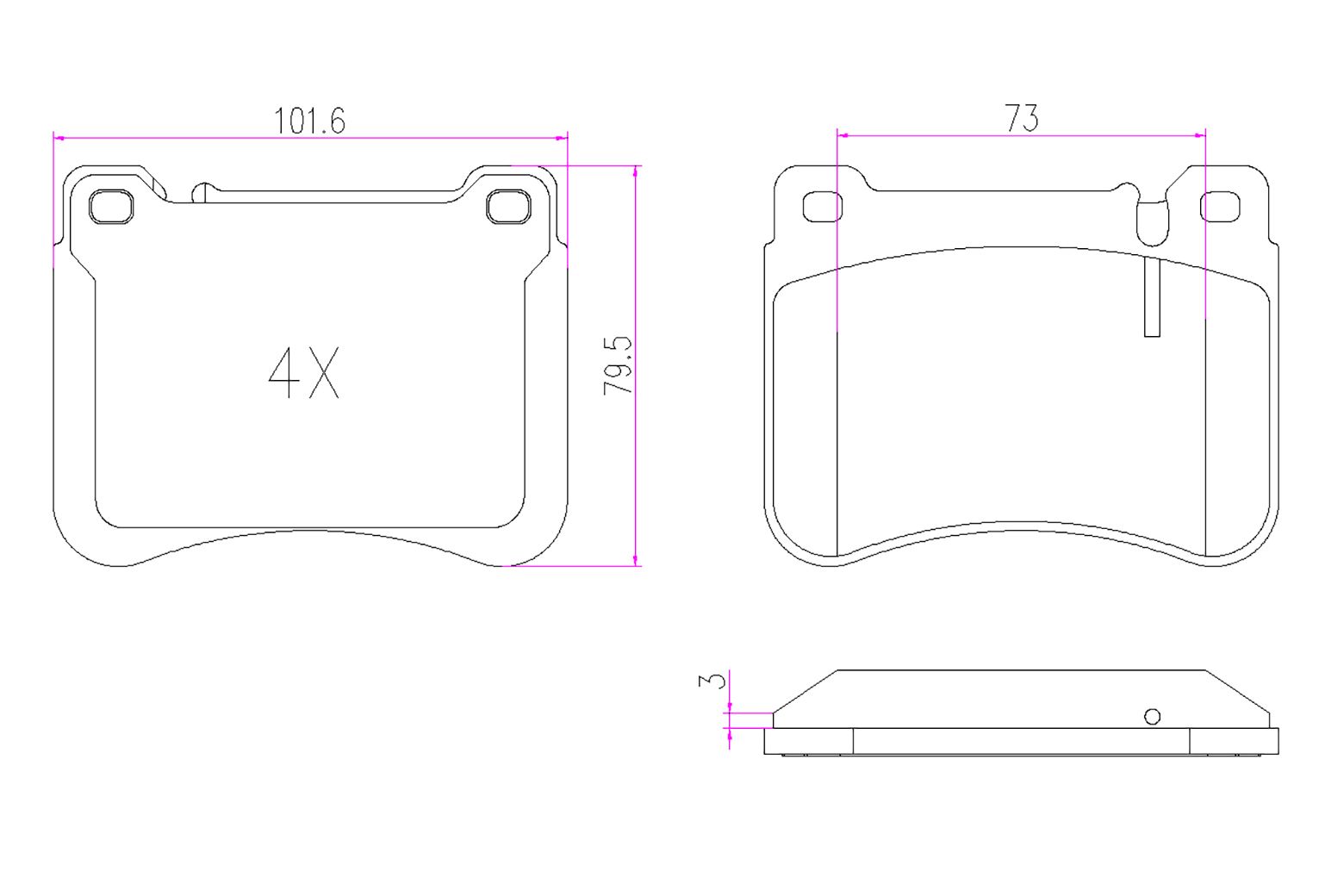 BOGAP C8210173 Brake Pad Set, Disc Brake