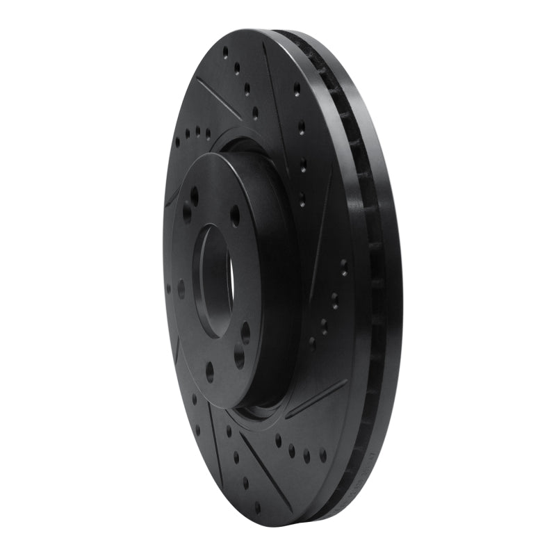 R1 Concepts R1 12-16 Kia Sportage (USA/Canada) Front Right Drilled & Slotted Black Brake Rotor
