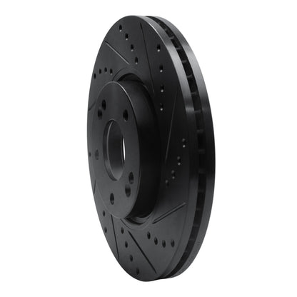 R1 Concepts R1 12-16 Kia Sportage (USA/Canada) Front Right Drilled & Slotted Black Brake Rotor