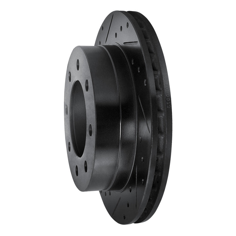 R1 Concepts R1 03-05 Chevrolet Silverado 1500 Rear Left Drilled & Slotted Black Brake Rotor