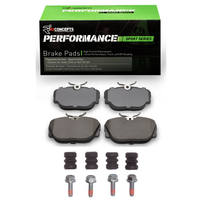 R1 Concepts R1 83-91 BMW 318I Front Performance Sport Pads & Hardware Kit