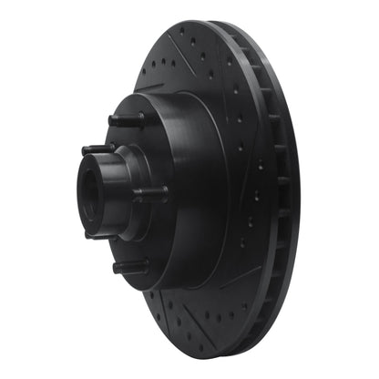 R1 Concepts R1 03-03 Dodge Ram 1500 Van Front Right Drilled & Slotted Black Brake Rotor
