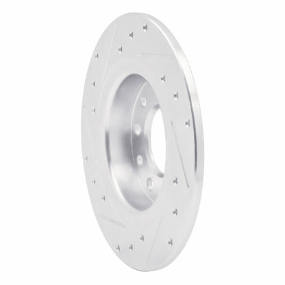 R1 Concepts R1 13-16 Dodge DART Rear Right Drilled & Slotted Silver Brake Rotor