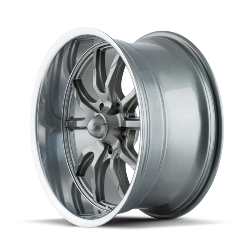 Ridler Wheels Ridler 650 18x9.5 / 5x127 BP / 0mm Offset / 83.82mm Hub Gloss Grey Polished Wheel