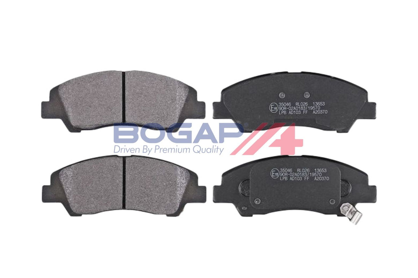 BOGAP Y8210250 Brake Pad Set, Disc Brake