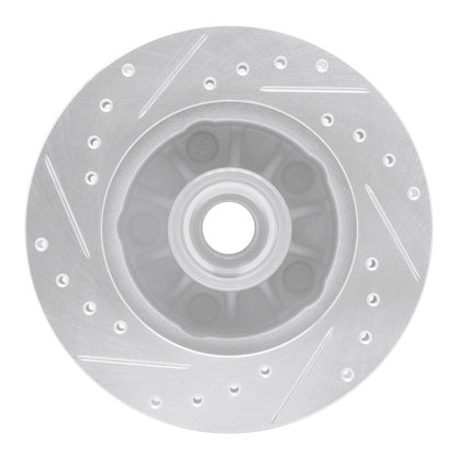 R1 Concepts R1 95-97 Ford Ranger (USA/Canada) Front Right Drilled & Slotted Silver Brake Rotor