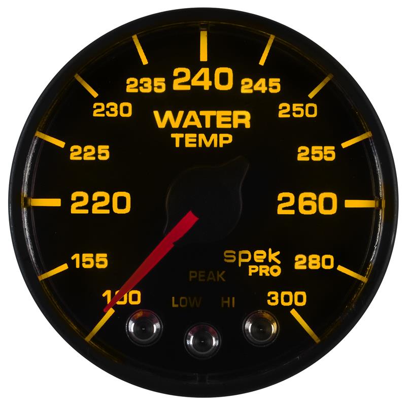 Autometer Spek-Pro - Nascar 2-1/16in Water Temp 100- 300F Bfb Ecu