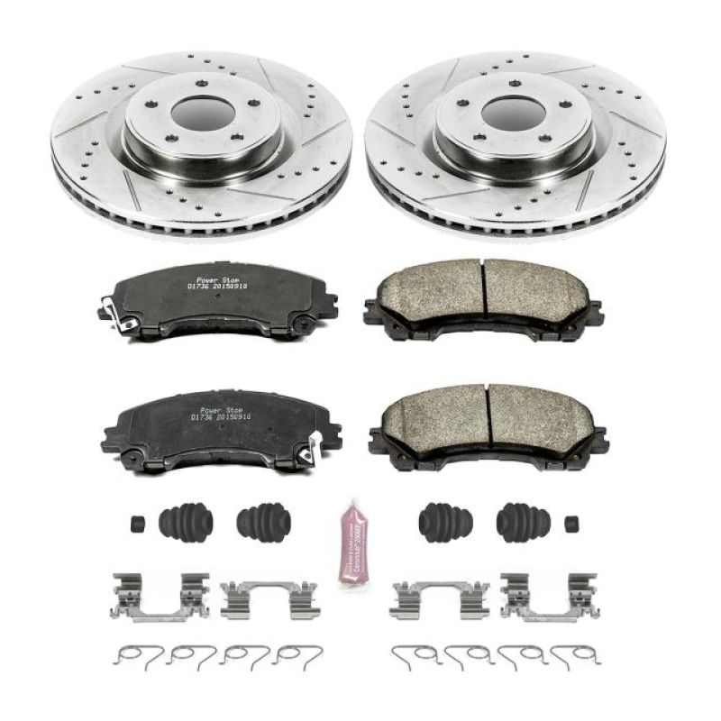 PowerStop Power Stop 14-19 Infiniti Q50 Front Z23 Evolution Sport Brake Kit