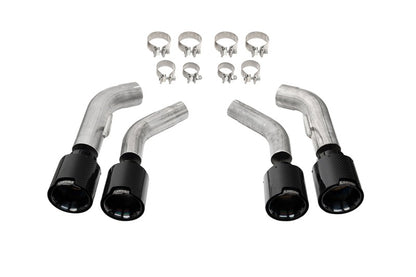 CORSA Performance Corsa 2016-2024 Chevrolet Camaro SS / ZL1 Black Carbon Fiber 4.5in Twin Tip Kit