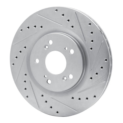 R1 Concepts R1 97-05 Acura NSX Rear Right Drilled & Slotted Silver Brake Rotor
