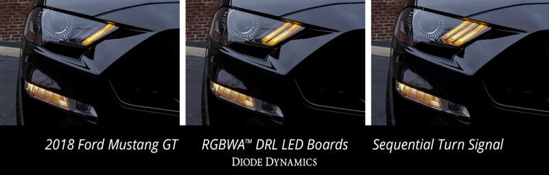 Diode Dynamics 18-23 USDM Ford Mustang RGBWA DRL LED Boards