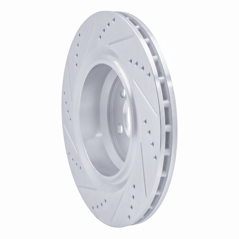 R1 Concepts R1 05-23 Chrysler 300 Rear Right Drilled & Slotted Silver Brake Rotor