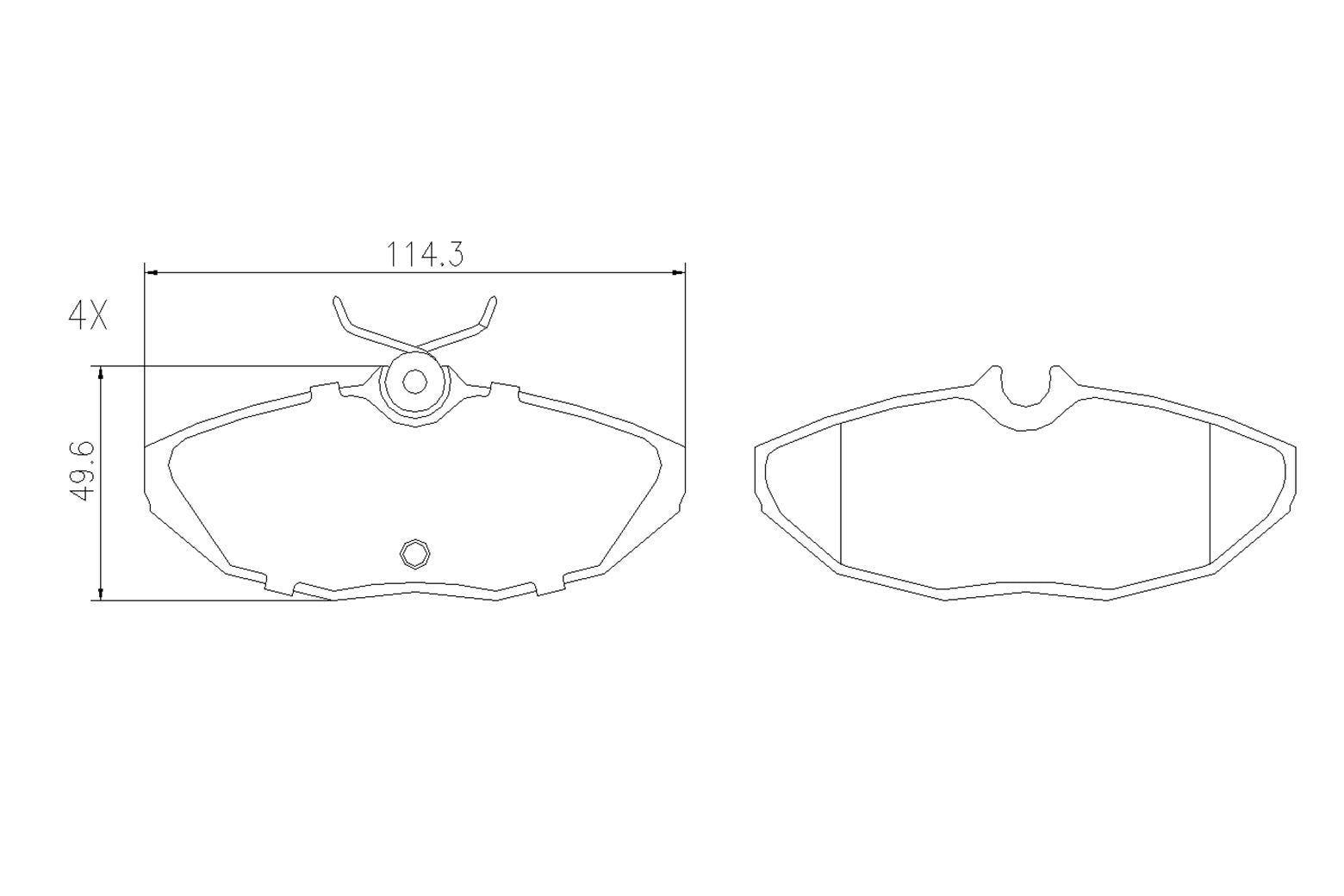 BOGAP F8210642 Brake Pad Set, Disc Brake