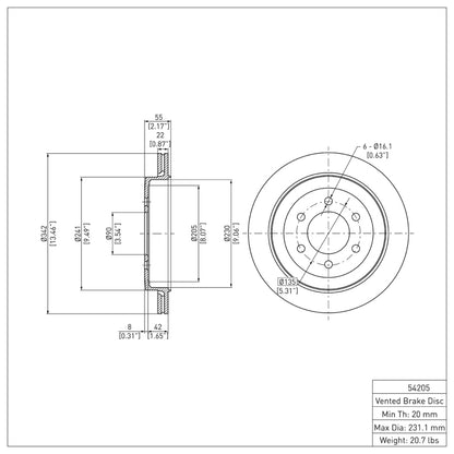 DFC 07-17 Ford Expedition Rear Brake Rotor