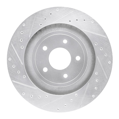 R1 Concepts R1 08-14 Chrysler 200 Front Left Drilled & Slotted Silver Brake Rotor