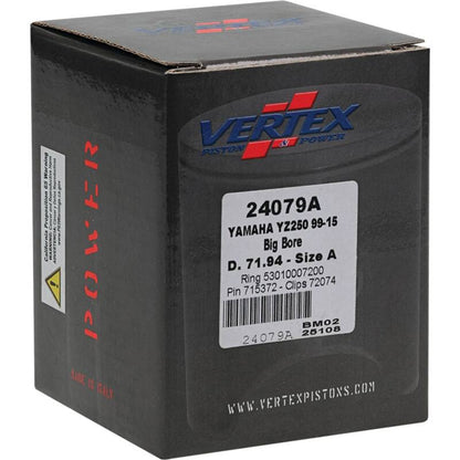 Vertex Pistons Vertex Piston 22-23 Fantic Motor XX 250 250cc +5.6mm Cast Big Bore Piston Kit 72mm. 295cc.