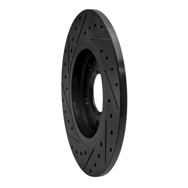 R1 Concepts R1 05-05 Buick Terraza Rear Right Drilled & Slotted Black Brake Rotor