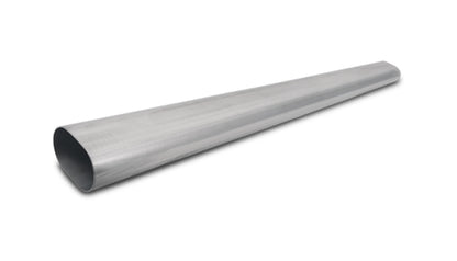 Vibrant 4in Oval (Nominal Size) T304 SS Straight Tubing (16 ga) - 5 foot length