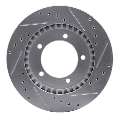 R1 Concepts R1 99-08 Chevrolet Tracker Front Left Drilled & Slotted Silver Brake Rotor