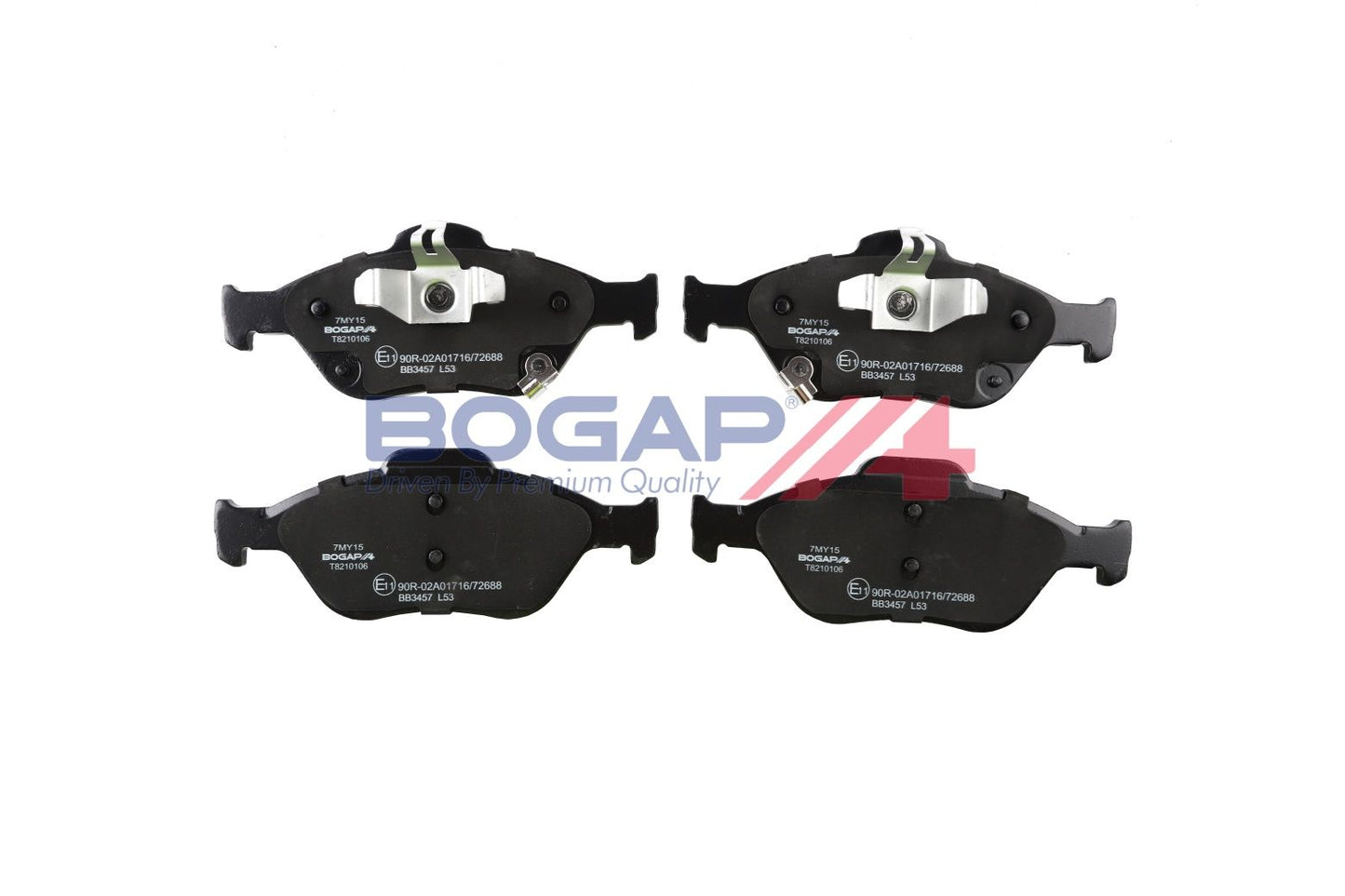 BOGAP T8210106 Brake Pad Set, Disc Brake