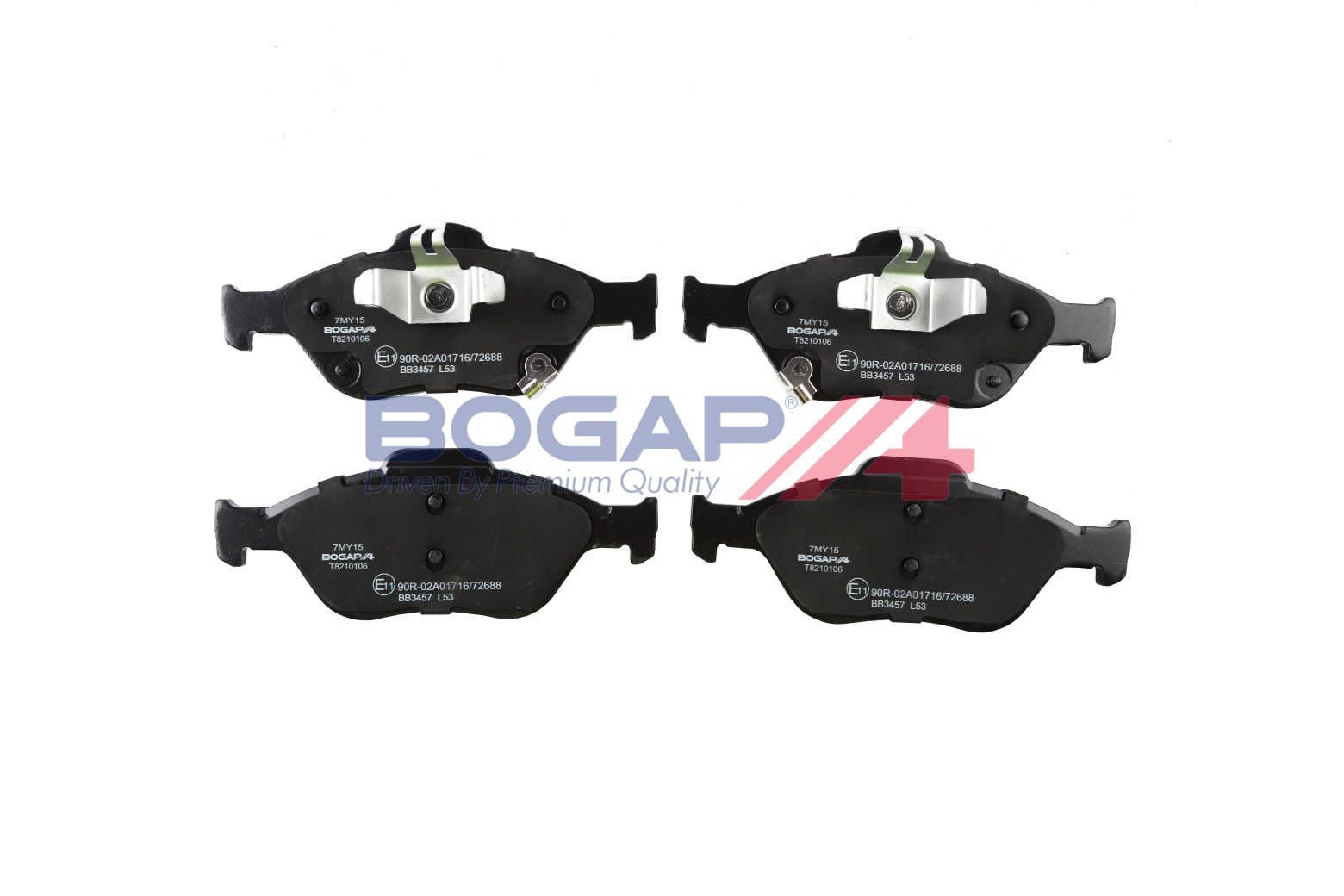 BOGAP T8210106 Brake Pad Set, Disc Brake