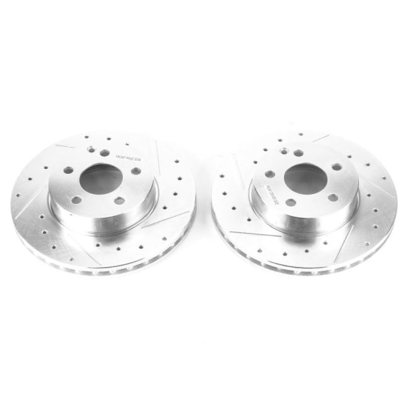 PowerStop Power Stop 15-16 Mercedes-Benz C250 Front Evolution Drilled & Slotted Rotors - Pair