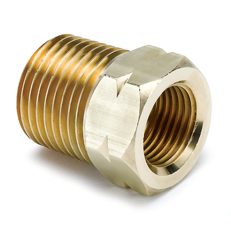 AutoMeter Fitting Adapter 1/2in. NPT Male Brass For Auto Gauge Mech. Temp.