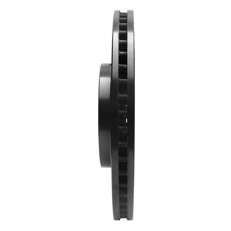 R1 Concepts R1 -24 Subaru Forester Front Left Drilled & Slotted Black Brake Rotor