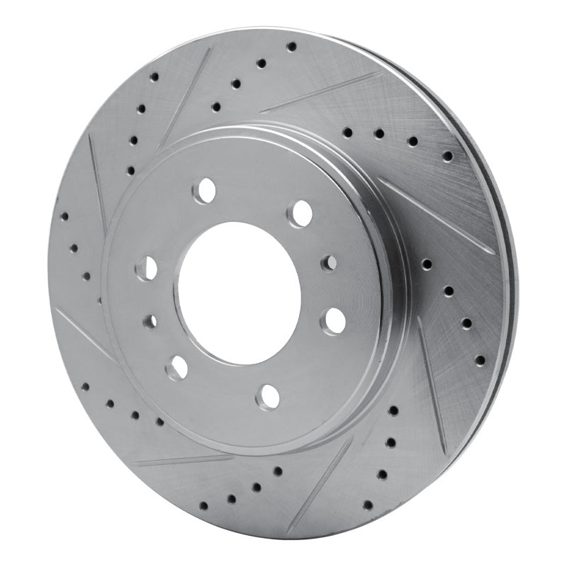 R1 Concepts R1 09-09 Ford F-150 RWD Front Left Drilled & Slotted Silver Brake Rotor