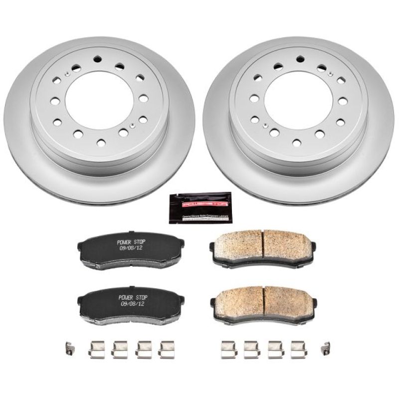 PowerStop Power Stop 10-19 Lexus GX460 Rear Z17 Evolution Geomet Coated Brake Kit