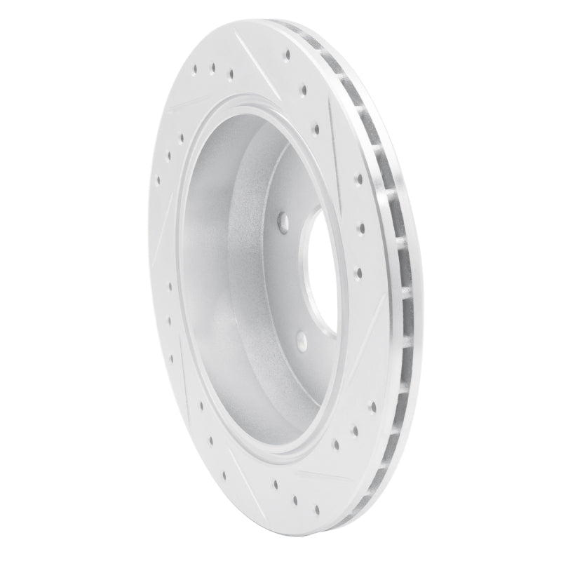 R1 Concepts R1 94-96 Chevrolet Caprice Rear Left Drilled & Slotted Silver Brake Rotor