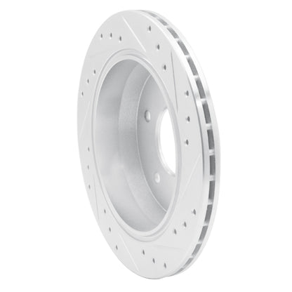 R1 Concepts R1 94-96 Chevrolet Caprice Rear Left Drilled & Slotted Silver Brake Rotor