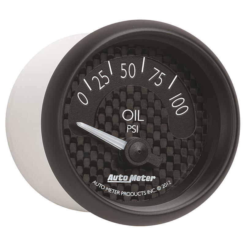 Autometer GT Series 52mm Short Sweep Electronic 0-100 psi Oil Pressure