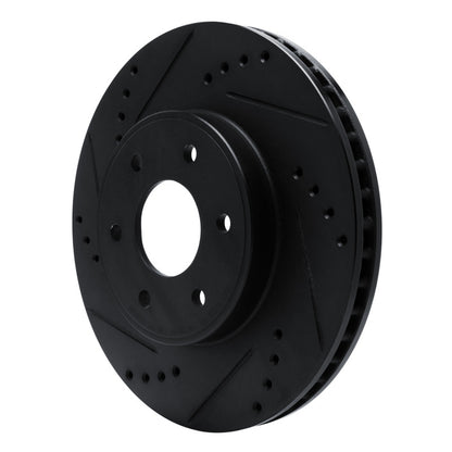 R1 Concepts R1 16-22 Nissan NP300 Frontier (Mexico) Front Left Drilled & Slotted Black Brake Rotor