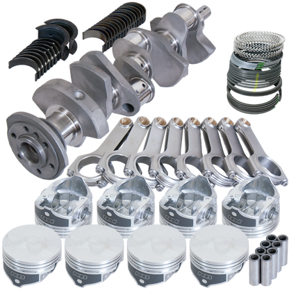 Eagle Chevy 350 3.480in Crank 6.000in H-Beam -3.7cc Flat Top 4.040in Pistons Rotating Assembly