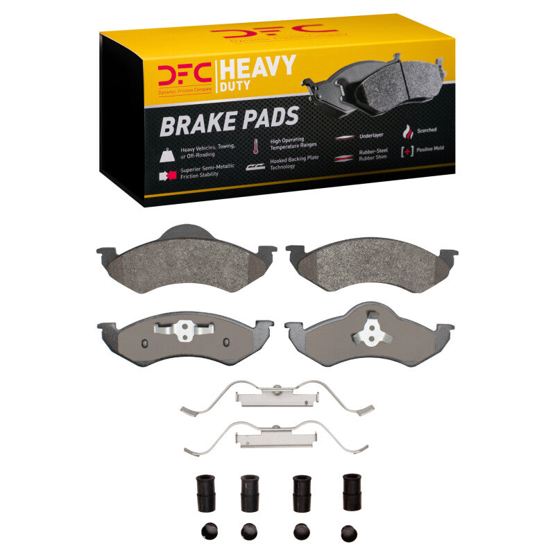 DFC 00-02 Dodge Dakota 4WD Front Heavy Duty Pads and Hardware Kit