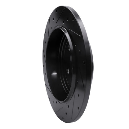 R1 Concepts R1 11-22 Dodge Durango Rear Right Drilled & Slotted Black Brake Rotor