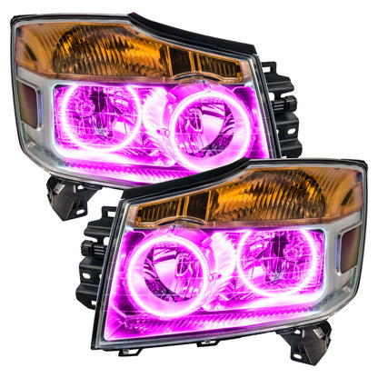 ORACLE Lighting Oracle Nissan Titan 04-07 Halo Kit - ColorSHIFT w/ 2.0 Controller