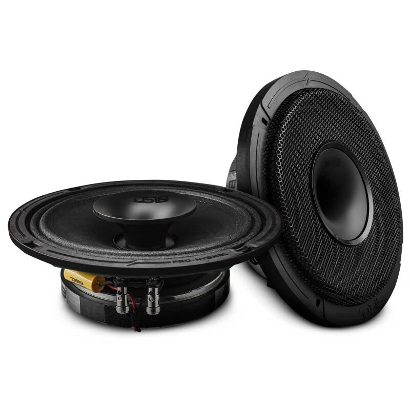 DS18 8in 200 Watts RMS 8 ohm Mid-Range Loudspeaker Shallow Grill Included