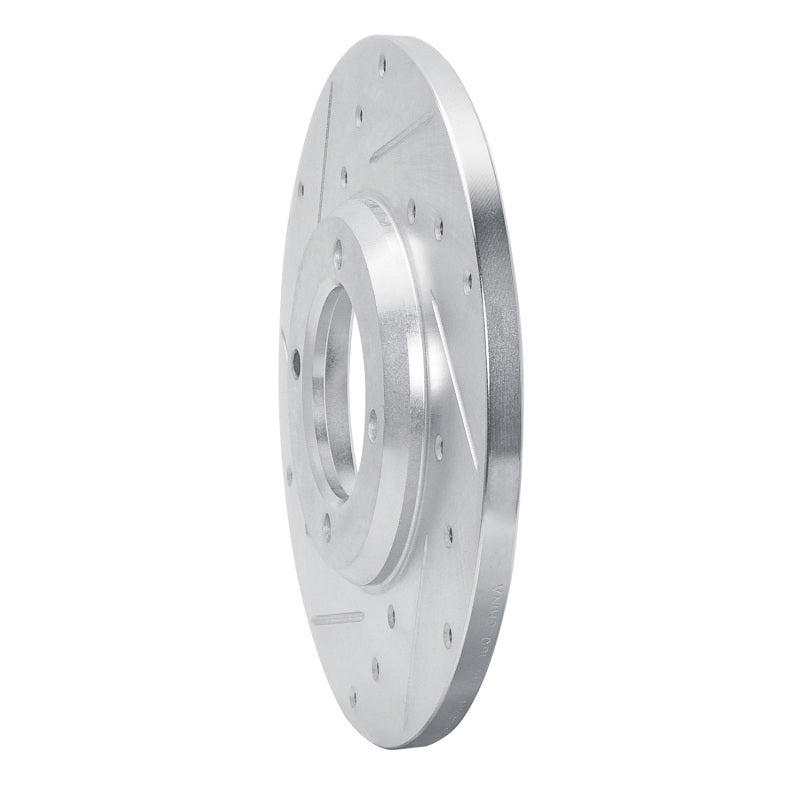 R1 Concepts R1 79-81 Toyota Celica Front Left Drilled & Slotted Silver Brake Rotor