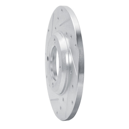 R1 Concepts R1 79-81 Toyota Celica Front Left Drilled & Slotted Silver Brake Rotor